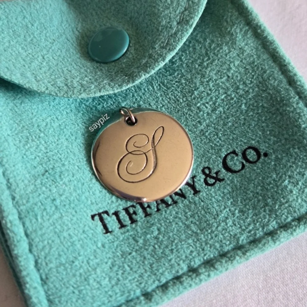 Tiffany Notes Letter S Disc Pendant - Picture 1 of 3